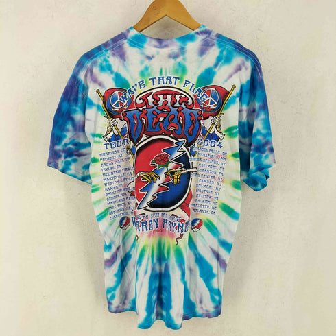 ジャージーズ JERZEES 00s タイダイ 両面プリント バンド Tシャツ メンズ L
