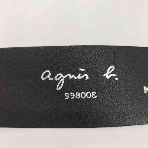 アニエスベー agnes b. 英国製 リアルレザーベルト レディース 30/75