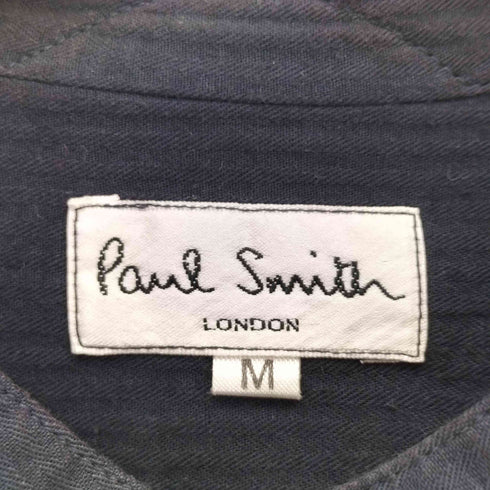 ポールスミスロンドン Paul Smith LONDON プルオーバー ストライプバンドカラーシャツ メンズ import:M