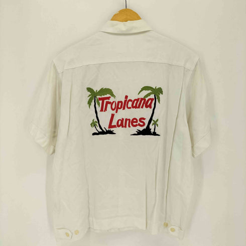 REMINISCENCE TROPICANA LANES 刺繍 レーヨン アロハシャツ メンズ import:L