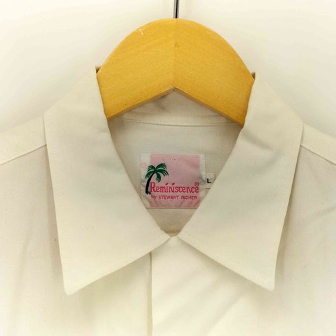 REMINISCENCE TROPICANA LANES 刺繍 レーヨン アロハシャツ メンズ import:L