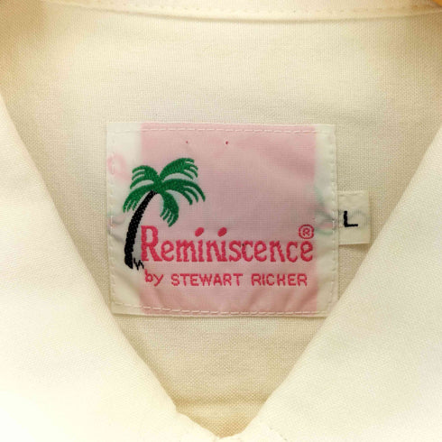 REMINISCENCE TROPICANA LANES 刺繍 レーヨン アロハシャツ メンズ import:L