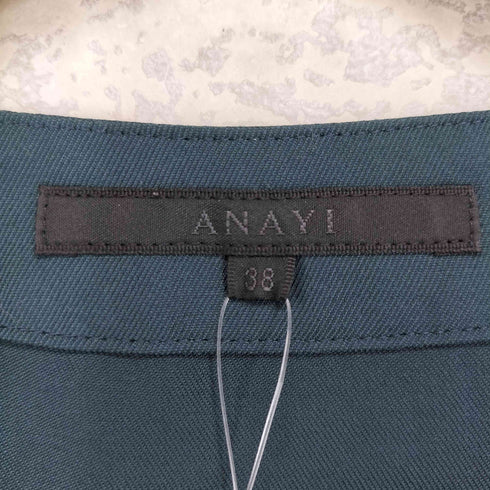 アナイ ANAYI ウエストリボン 半袖ワンピース レディース 38