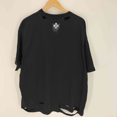 REFLEM レフレム スカルプリント ダメージ S/S Tシャツ メンズ FREE