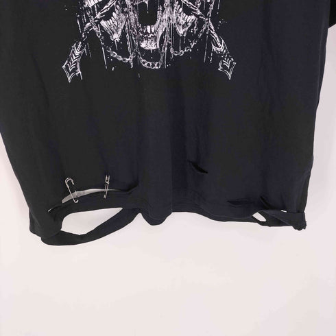 REFLEM レフレム スカルプリント ダメージ S/S Tシャツ メンズ FREE
