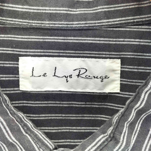 {[Le Lys Rouge ストライプ柄 半袖シャツ メンズ