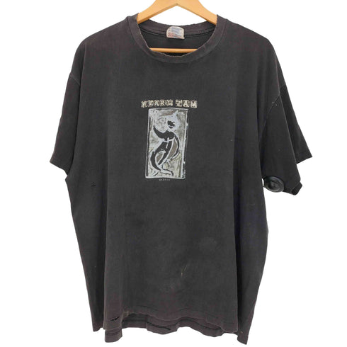 Hanesボディシングルステッチ コピーライト1993 Reject 両面プリント バンド Tシャツ メンズ import:XL