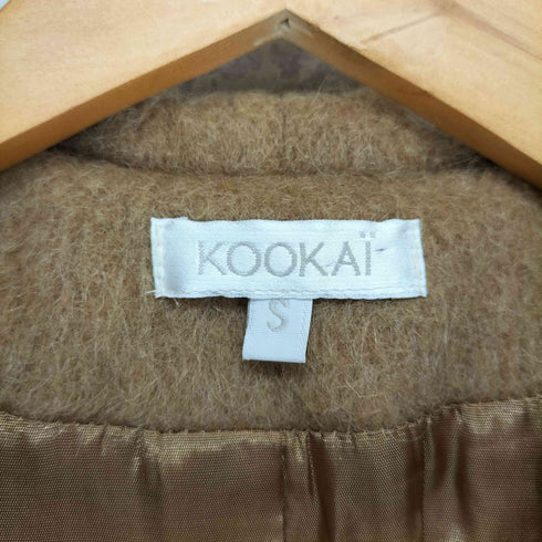クーカイ KOOKAI モヘア混 ロング ダッフルコート レディース JPN:S