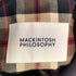 マッキントッシュフィロソフィー MACKINTOSH PHILOSOPHY 裏地チェック ステンカラーコート レディース JPN:38