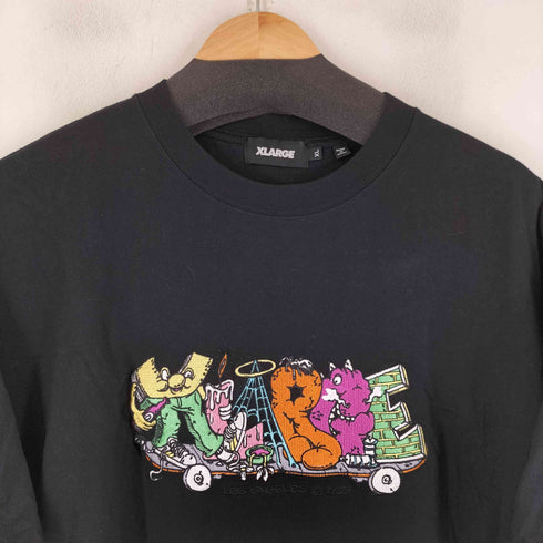 エクストララージ XLARGE HANGOUT S/S TEE BLACK メンズ import:XL