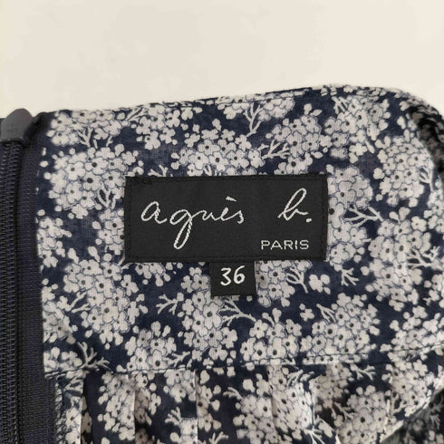 アニエスベー agnes b. PARIS サンライズ期 コットン 花柄 スカート レディース JPN:36