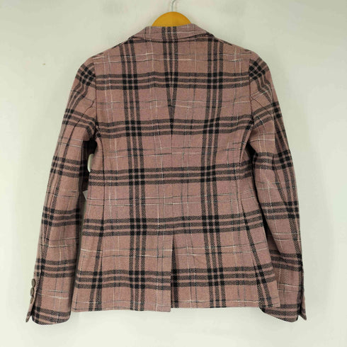 ラルディー二 LARDINI ウール チェック テーラードジャケット レディース 30