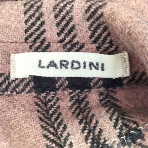 ラルディー二 LARDINI ウール チェック テーラードジャケット レディース 30