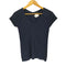 アニエスベー agnes b. PARIS サンライズ期 コットン ボタン Vネック Tシャツ レディース JPN:1