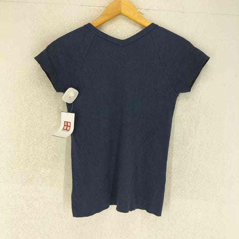 アニエスベー agnes b. PARIS サンライズ期 コットン ボタン Vネック Tシャツ レディース JPN:1