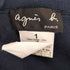 アニエスベー agnes b. PARIS サンライズ期 コットン ボタン Vネック Tシャツ レディース JPN:1