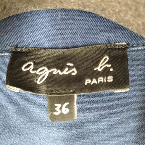 アニエスベー agnes b. サンライズ期 コットンダブルライダースジャケット レディース JPN:36