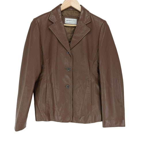 MIA COMA lamb leather レザーテーラードジャケット レディース
