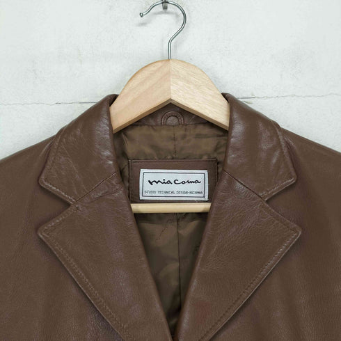MIA COMA lamb leather レザーテーラードジャケット レディース