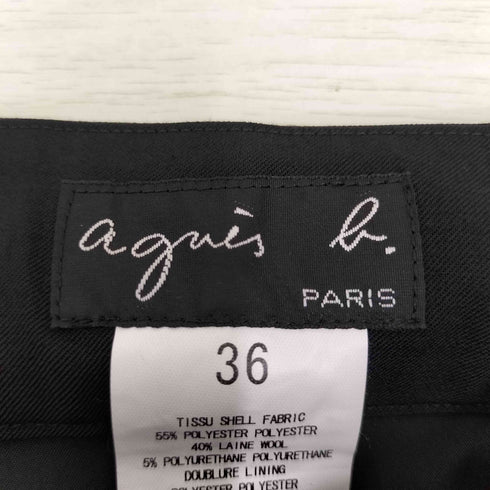 アニエスベー agnes b. 日本製 ベルテッド ミディスカート レディース JPN:36