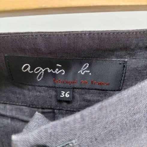 アニエスベー agnes b. サンライズ期 リネン ワイドパンツ レディース JPN:36