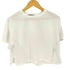 マカフィー MACPHEE クロップド丈 メッシュ切替 クルーネックTシャツ レディース import:S