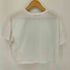 マカフィー MACPHEE クロップド丈 メッシュ切替 クルーネックTシャツ レディース import:S