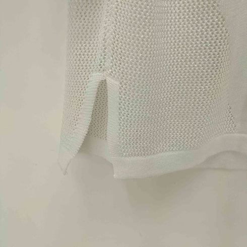 マカフィー MACPHEE クロップド丈 メッシュ切替 クルーネックTシャツ レディース import:S