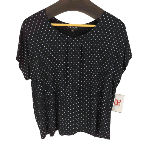 アニエスベー agnes b. PARIS サンライズ期 ドットデザイン S/S Tシャツ レディース T2