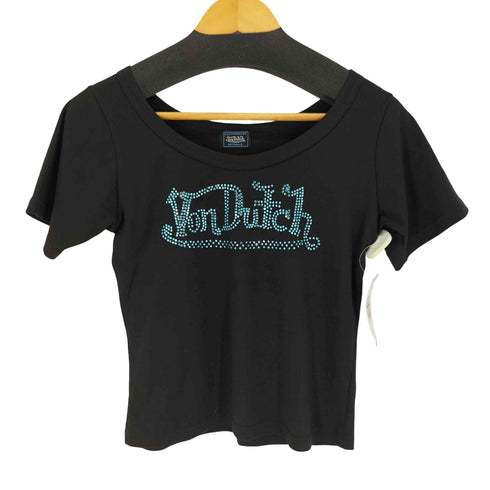 ボンダッチ Von Dutch ラインストーンデザイン S/S カットソー レディース