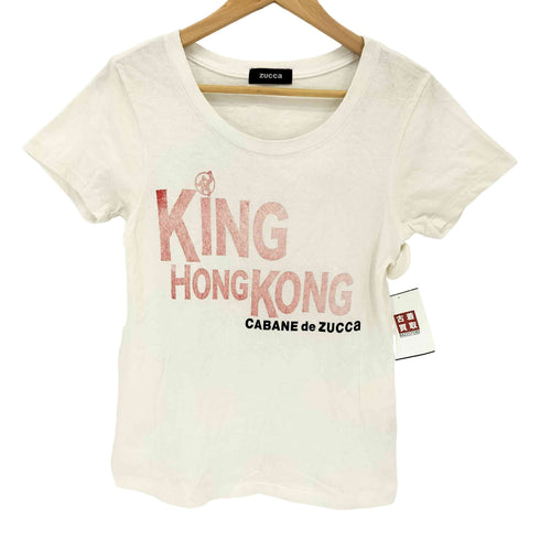 ズッカ ZUCCa KING HONG KONGプリント クルーネックTシャツ Y2K レディース JPN:M