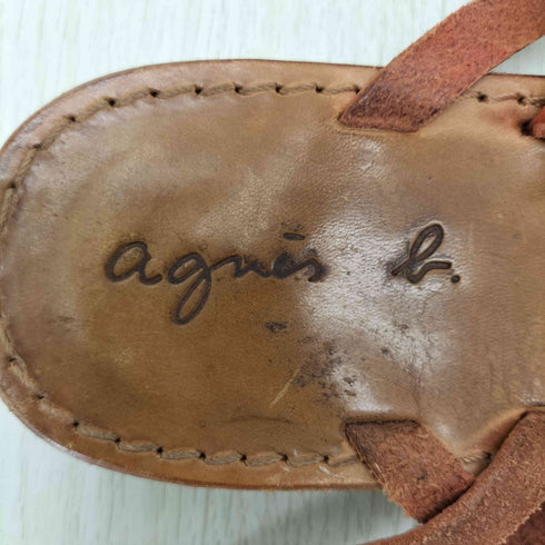アニエスベー agnes b. イタリア製 ツイストサンダル レディース JPN:37