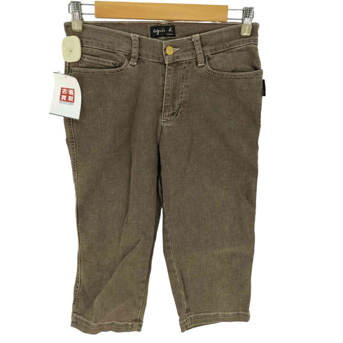 アニエスベー agnes b. PARIS サンライズ期 デニム クロップドパンツ レディース JPN:36