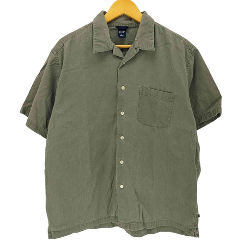 ギャップ Gap OLD 開襟 コットン 半袖シャツ メンズ import:L