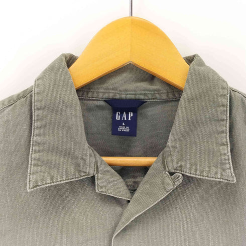ギャップ Gap OLD 開襟 コットン 半袖シャツ メンズ import:L