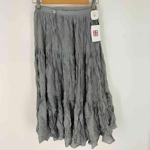 アニエスベー agnes b. PARIS サンライズ期 白タグ シルク s/s スカート レディース JPN:36