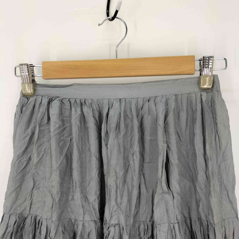 アニエスベー agnes b. PARIS サンライズ期 白タグ シルク s/s スカート レディース JPN:36