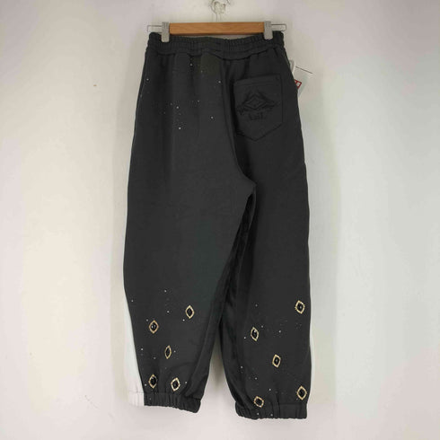 Azli ジュエリー装飾 クロップドパーカー ドローコード付き スウェット パンツ セットアップ レディース XXS
