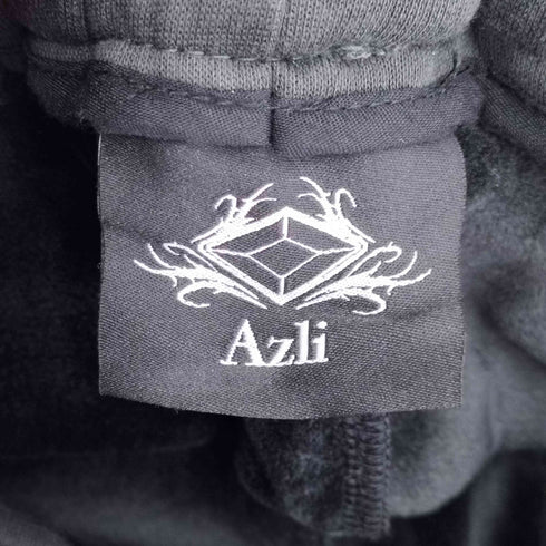 Azli ジュエリー装飾 クロップドパーカー ドローコード付き スウェット パンツ セットアップ レディース XXS