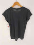 アニエスベー agnes b. PARIS サンライズ期 リネン VネックTシャツ レディース JPN:1