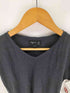 アニエスベー agnes b. PARIS サンライズ期 リネン VネックTシャツ レディース JPN:1
