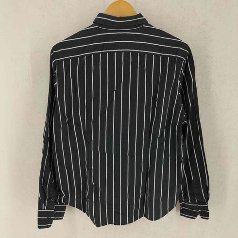 ローレンラルフローレン LAUREN RALPH LAUREN コットン ストライプレギュラーカラーL/S シャツ レディース import:L
