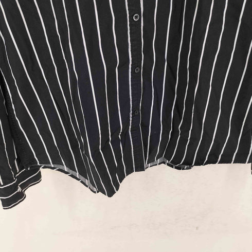 ローレンラルフローレン LAUREN RALPH LAUREN コットン ストライプレギュラーカラーL/S シャツ レディース import:L