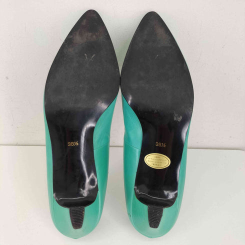 イヴサンローラン Yves Saint Laurent 花デザイン ヒールパンプス レディース 38 1/2