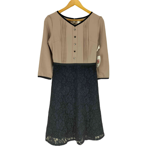 トッコクローゼット tocco closet デザインボタン レース切替シャツワンピース レディース M