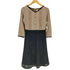 トッコクローゼット tocco closet デザインボタン レース切替シャツワンピース レディース M