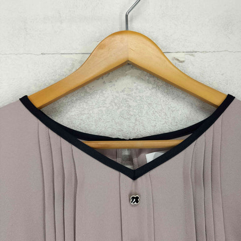 トッコクローゼット tocco closet デザインボタン レース切替シャツワンピース レディース M