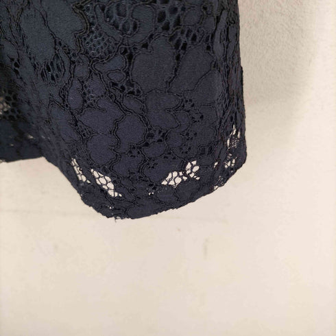 トッコクローゼット tocco closet デザインボタン レース切替シャツワンピース レディース M