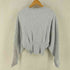 ザラ ZARA クロップド丈 カレッジプリント クルーネックスウェット レディース import:M