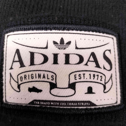 アディダスオリジナルス adidas Originals ロゴパッチ アクリル ビーニー ニットキャップ メンズ